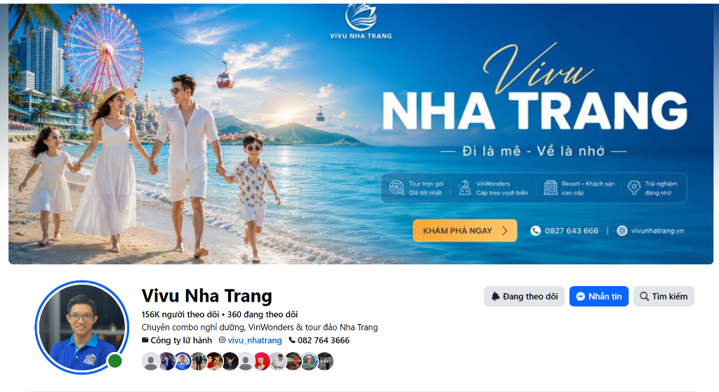Cột mốc Fanpage Vivu Nha Trang